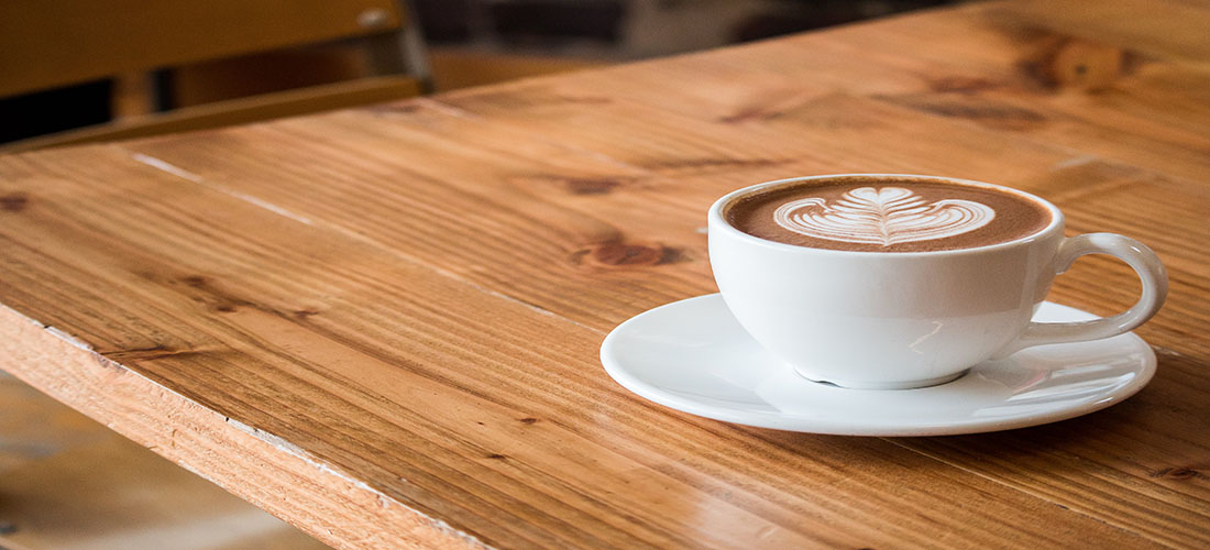 Coffee and pastries on a table